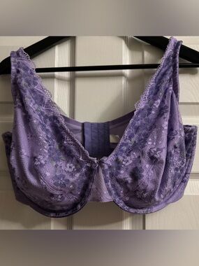 Beautiful Cacique Purple Lace Underwire Bra - Women Intimates